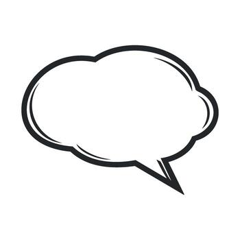 Thought bubble for creative ideas with empty space for text vector