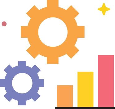 Data Analytics and Optimization Flat Illustration vector