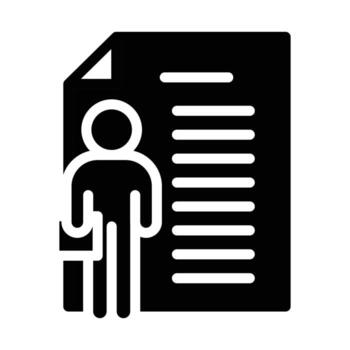 work experience solid icon design good for web or mobile app vector