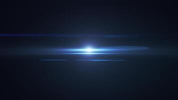 ótico lente flare efeito. a tremeluzente claro. video