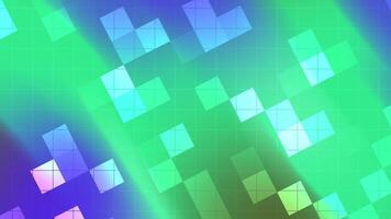 abstracts batter piazza dinamico astratto sfondo animazione con colorato piazza piastrelle e griglia Linee copertura video