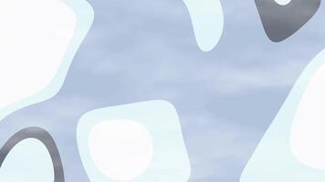 Muted Blue Harmony Fluid abstract shapes animation with smooth transitions and pastel colors creating a modern backdrop video
