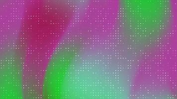 abstracts blinka punkt dynamisk abstrakt bakgrund terar strömmande rosa och grön gradienter med skimrande punkt matris mönster video