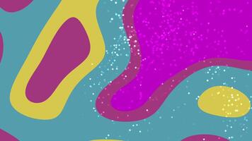 resúmenes líquido partículas dinámica formas y vibrante colores crear un juguetón y energético resumen antecedentes animación bucle. video
