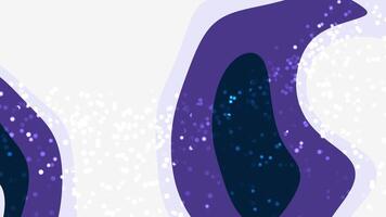 staubig Rose Marine abstrakt wellig Formen Hintergrund Animation mit lila Farben und Bokeh Beleuchtung bewirken Schleife video