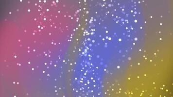 Abstracts Particles Abstract background animation with glowing particles and smooth colorful gradients motion video