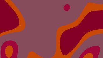 abstracts liquido particelle astratto forme metamorfosi e cambio nel un' senza soluzione di continuità looping animazione con retrò colore tavolozza video