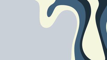 aves bayas sereno resumen antecedentes con fluido formas en azul y gris creando un calmante movimiento video