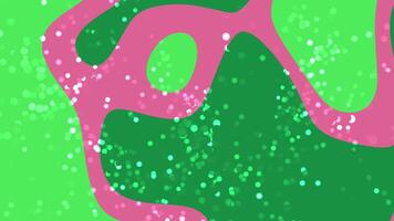 abstracts flytande partiklar häftig psychedelic abstrakt bakgrund med retro former och bokeh lampor för vibrerande design projekt video