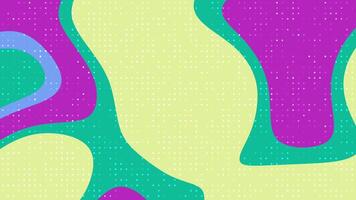 abstracts liquido batter punto dinamico astratto sfondo animazione con liquido forme e mezzitoni modello per moderno design uso video