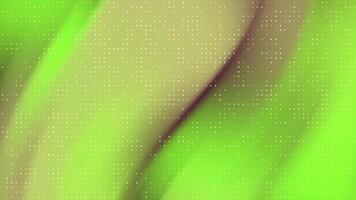 abstracts batter punto animato leggero verde pendenza sfondo con in movimento onde e bianca puntini la creazione di un' moderno, elegante Guarda video