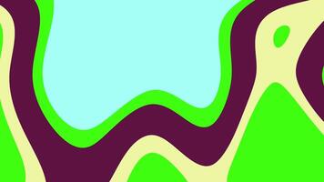 abstracts flytande psychedelic abstrakt bakgrund animering med vibrerande färger i en sömlös slinga rörelse video