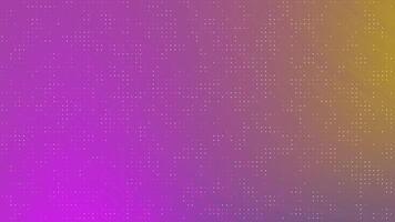 Abstracts Twirls Blink Dot Gradient purple to yellow background with a dynamic grid of moving white dots for modern design video