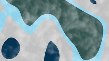 marin djup silver- abstrakt vätska former flytta tvärs över en bakgrund med en dimmig textur, skapande en lugna och modern visuell. video