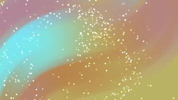 Abstracts Particles Abstract background with colorful gradient waves and sparkling particles creating a dreamy effect video