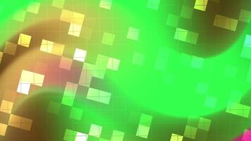 Abstracts Blink Square Abstract digital grid background with dynamic square patterns and vibrant green color gradients animation video