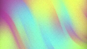 abstracts ljud kornig lutning bakgrund animering med pastell färger rör på sig diagonalt skapande ett regnbågsskimrande effekt video
