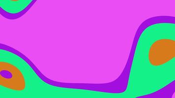 resumos líquido abstrato fundo animação com vibrante cores e fluido formas criando uma dinâmico pano de fundo video