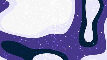 djup indigo drömmar abstrakt lila bakgrund animering med organisk former och gnistrande partiklar skapande en dynamisk bakgrund. video