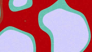Abstracts Liquid Blink Dot Abstract shapes morph and shift in a vibrant dance of red, teal, and lavender hues, creating a dynamic backdrop. video