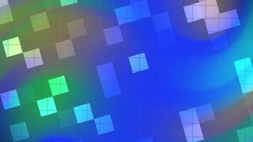 resumos piscar quadrado dinâmico gradiente fundo animação com mudança quadrados e uma vibrante cor paleta video