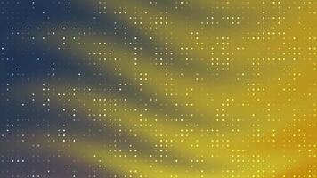 abstracts rök gyllene abstrakt bakgrund med flimmer vit prickar skapande en dynamisk digital visa video