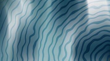 djup cerulean krämer abstrakt bakgrund animering med vågig rader och subtil ljus effekter för modern presentationer och mönster video