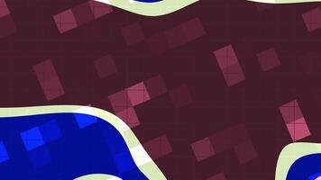 abstracts flytande blinka fyrkant abstrakt animering med strömmande former och geometrisk mönster för dynamisk bakgrund mönster video