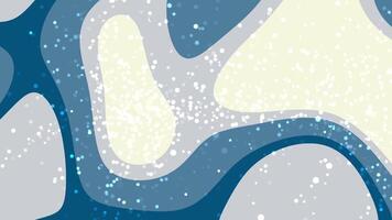 Calm Ocean Flows Abstract animation of fluid shapes and sparkling particles in a soothing color palette video