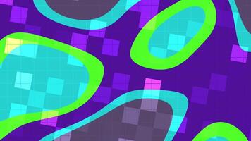 Abstracts Liquid Blink Square Dynamic abstract animation with liquid shapes, squares, and vibrant colors creating a modern design video