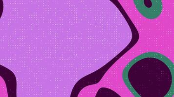 résumés liquide cligner point Animé toile de fond avec dynamique biologique formes, une demi-teinte modèle, et une vibrant Couleur palette décalage video