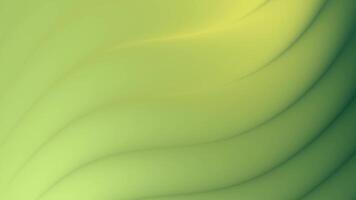 abstracts lugn strömmande grön bakgrund animering med slät kurvor och mjuk gradienter skapande djup video