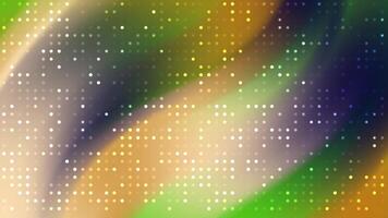 himmelsk glöd prickad matris bakgrund med dynamisk vågig Färg gradienter skapande en vibrerande och modern abstrakt animation. video