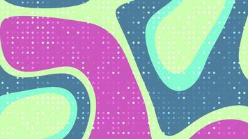 abstracts liquido batter punto astratto sfondo animazione con dinamico forme e colorato puntini la creazione di un' vivace e moderno fondale video
