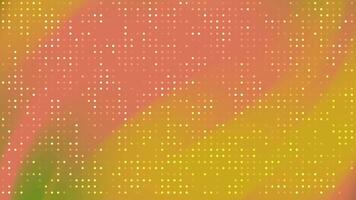 Abstracts Blink Dot Animated background with twinkling white dots on a gradient of green, yellow, and peach colors pattern video