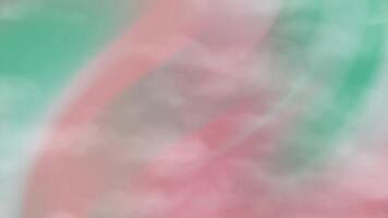 Abstracts Smoke Abstract watercolor background with blending green and red hues creating a soft, dreamy texture effect. video