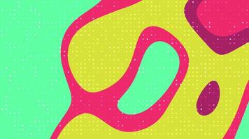 Abstracts Liquid Blink Dot Abstract moving shapes background animation with pastel color palette and halftone effect video