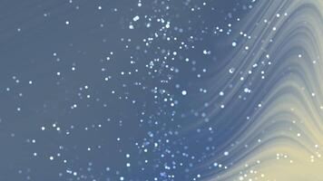 djup hav glöd abstrakt blå bakgrund med gnistrande partiklar och strömmande rader animering för kreativ projekt video