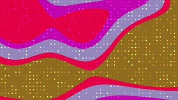 abstracts flytande blinka punkt färgrik abstrakt bakgrund animering med morphing former och gnistrande prickar skapande en dynamisk bakgrund video