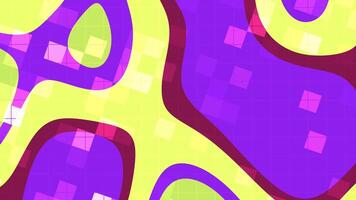 Abstracts Liquid Blink Square Dynamic abstract background animation with colorful shapes and grid pattern shifting smoothly video