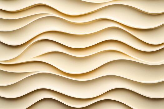Wavy beige layered paper texture with smooth curves creating subtle and elegant pattern photo