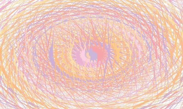 A circular pattern with many lines and colors vector