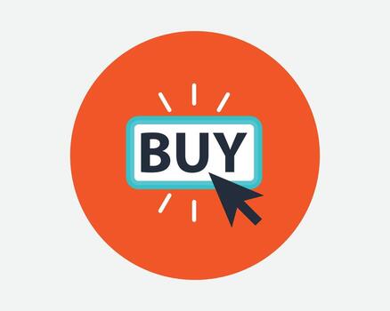 Online Shopping Experience Making a Purchase with a Click vector