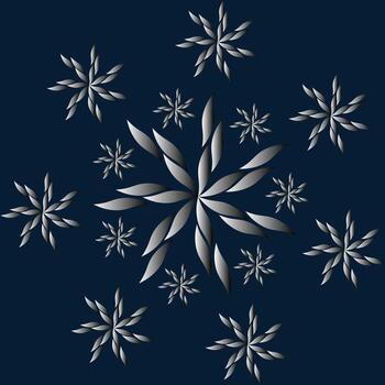 generar un digital espirógrafo modelo con repitiendo circular floral elementos en un vívido azul fondo para textil o fondo de pantalla diseño vector