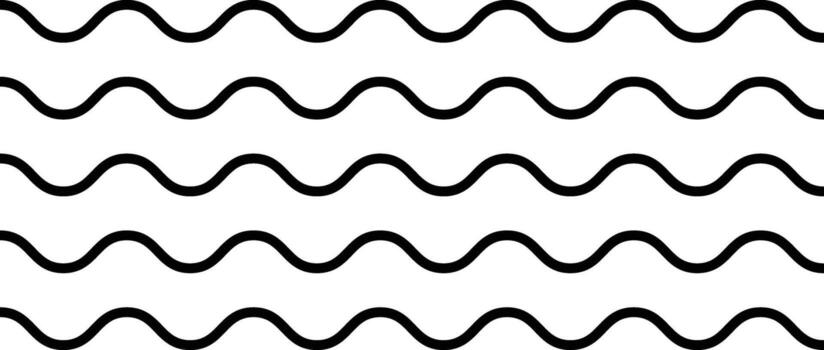 wavy zigzag pattern line. Horizontal geometric decoration element. creates a dynamic. sea ocean symbol. transverse horizontal lines. vector