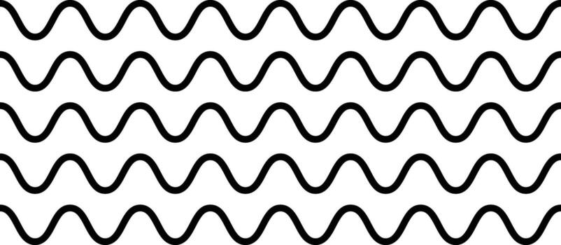 wavy zigzag pattern line. Horizontal geometric decoration element. creates a dynamic. sea ocean symbol. transverse horizontal lines, vector