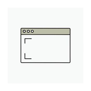 Minimalist coding brackets window code programming vector