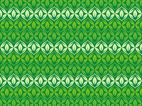 Decorative Repeating Background with Abstract Leaf and Geometric Shapes for Textile Design vector