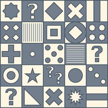 un sencillo forma y dibujos en color tonos con un ataque. sencillo geométrico Arte póster. vector