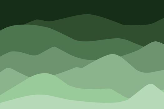 A green and black background with mountains in the background vector